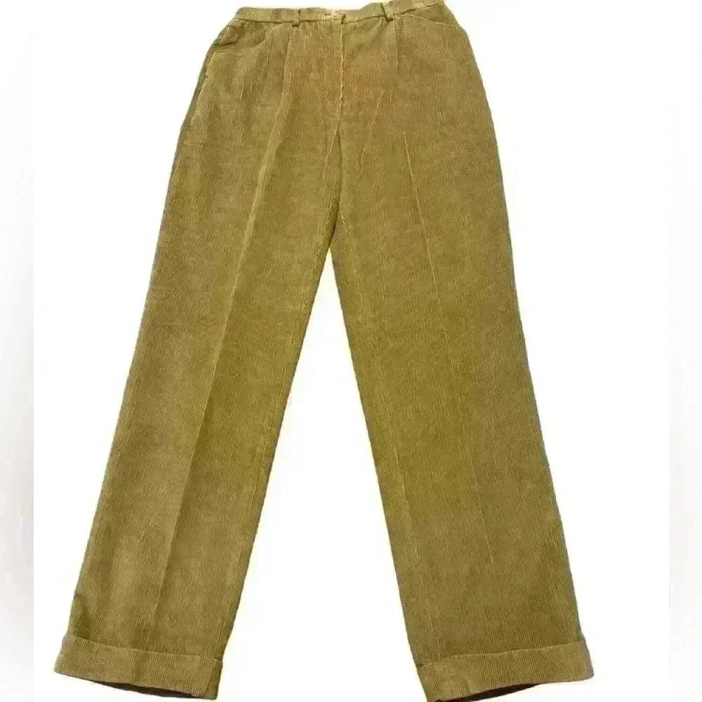 Loden Frey- Vintage corduroy trousers for Women in camel.  Size: 38. 98% Cotton.